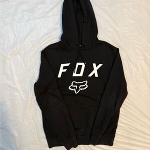 Fox Black Hoodie with White Logo